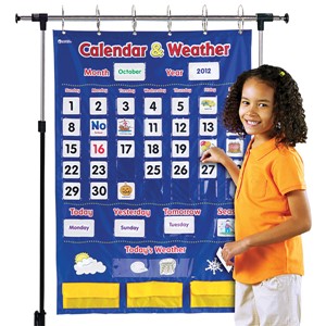 Calendar & Weather Pocket Chart - Stand not included